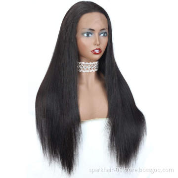 Brazilian Human Hair Lace Front Wig,Straight Virgin Hair Lace Wig For Black Women, Pre-Pluck 13x4/13x6 Lace Wig With Baby Hair